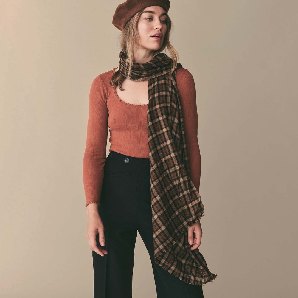 NWT Doen Pashmina Cornwall Plaid